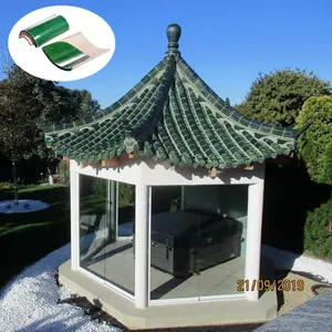 Asian style ceramic Chinese pagoda roof tiles