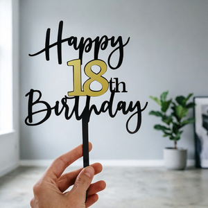 Tarjeta Decorativa Acrílica <span class=keywords><strong>para</strong></span> Pastel <span class=keywords><strong>de</strong></span> <span class=keywords><strong>18</strong></span> Años, Adorno <span class=keywords><strong>para</strong></span> Pastel <span class=keywords><strong>de</strong></span> <span class=keywords><strong>Cumpleaños</strong></span> Número <span class=keywords><strong>18</strong></span> - Product Image 5