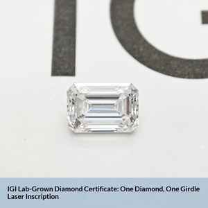 <span class=keywords><strong>เพชร</strong></span>เพาะเลี้ยง HPHT ทรงเหลี่ยมมรกต ได้รับการรับรองจาก IGI <span class=keywords><strong>เพชร</strong></span>ประดิษฐ์แบบเม็ดเดี่ยว ขายส่งตามขนาดกะรัต - Product Image 5