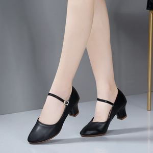 NOVITÀ 2027 <span class=keywords><strong>Scarpe</strong></span> da Ballo KJ per Donne, <span class=keywords><strong>Tacco</strong></span> Basso, <span class=keywords><strong>Scarpe</strong></span> da Ballo Latino e Salsa, <span class=keywords><strong>Scarpe</strong></span> da Pratica con <span class=keywords><strong>Tacco</strong></span> Cubano 1,5 Pollici - Product Image 2