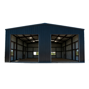 Entrepôt préfabriqué en structure légère d'acier de haute qualité, personnalisable, design industriel extérieur avec options de taille et de couleur gratuites - Product Image 3
