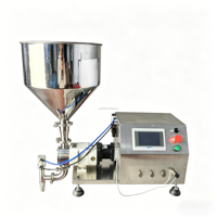 Machine de remplissage numérique 220V de haute précision pour liquides visqueux (pâtes, miel, huile, eau) en bouteilles en verre, avec pompe à engrenages à haut débit de qualité alimentaire
