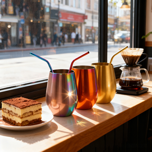 Gobelet à paillettes en acier inoxydable 304 de 500 ml en gros, tasses à café pour boissons chaudes et froides, logo personnalisé, mugs à bière colorés, boissons - Product Image 1