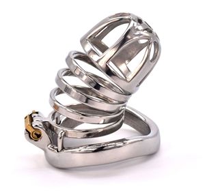 Cage de chasteté masculine polie à la main, pénis robuste verrouillé <span class=keywords><strong>BDSM</strong></span> retarde l'éjaculation pour hommes, vente en gros - Product Image 1