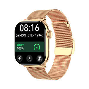 Montre connectée DTM2 pour femmes, écran AMOLED carré IP67 de 1,85'', mémoire 4 Go, appels Bluetooth, moniteur de fréquence cardiaque, moniteur de sommeil, compatible Android/iOS - Product Image 1