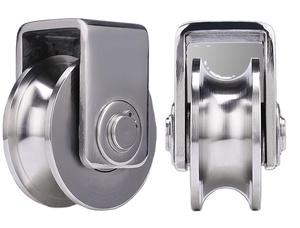 <span class=keywords><strong>3</strong></span> inch U hình dạng mang ròng rọc thép không gỉ cổng con lăn - Product Image 5