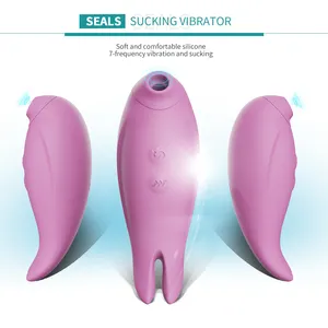 Seal rechargeable cute pocket mini vibrator 7 patterns suction blow nipple clitoris stimulation sex toys for woman