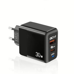 อะแดปเตอร์ชาร์จเร็ว 30W แบบ USB A+C รองรับ QC3.0 สำหรับสมาร์ทโฟน - Product Image 1