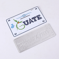 Plaque d'immatriculation en aluminium au design QATAR personnalisé 6 "X 12" Plaque en aluminium gaufrage plaque d'immatriculation de voiture pour la vente en gros