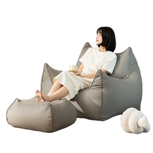 Fundas Modernas Europeas para Puffs, Nuevas Fundas para Sillones Tipo Puff de Interior, Diseño Contemporáneo de Sofá Relajante con Tapicería de Tela - Product Image 1