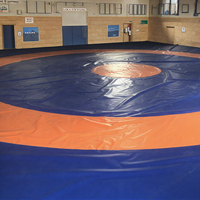 Tapis de lutte d'occasion pas cher 10x10 couverture pvc tapis wushu tapis de lutte en mousse collée