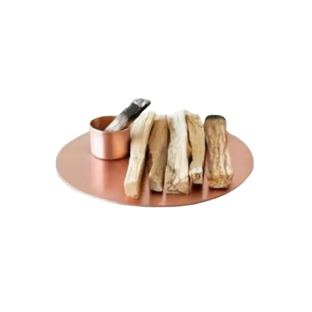 Porte-bâton Palo santo en métal or rose pour décoration intérieure, bougies, bocaux à bougies, cadeaux de Noël, cadeaux de mariage pour les invités