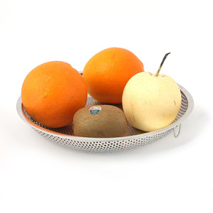 Stainless Steel Multi Purpose Fruit Plate Thickened Perforated Serving Tray For Food Contact - Product Image 2