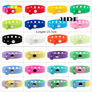 Accesorios Deportivos de Silicona para <span class=keywords><strong>Mujer</strong></span>, Pulseras Elásticas de 18 cm con Decoraciones de Clips Intercambiables de Colores - Product Image 3