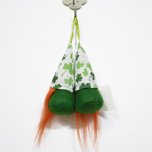 Attiigny 2026 Gnomo Verde di San Patrizio da Appendere, Mini Peluche Tomte per la Festa di San Patrizio con Ornamento Trifoglio Nisse - Product Image 3