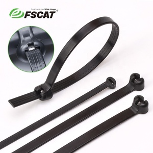Câble en nylon 66 noir auto-bloquant, ignifuge, résistant à la chaleur, certifié CE, pour diamètre de faisceau 3x100mm 22mm, en acier inoxydable - Product Image 3