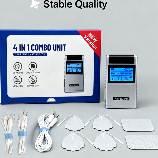 Home Use FM-B2501 Nerve Stimulation Device with 25 Modes & Dual Channel for Sciatic Pain Relief