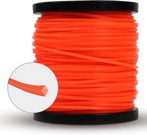 Dây cắt cỏ chất lượng cao 2 thì, 3LB, 0.095 inch, hình vuông, 2.4mm, màu cam, cuộn nylon, 780ft, 3lbs, dây cắt cỏ OEM - Product Image 1