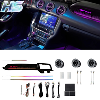 Éclairage intérieur de voiture, éclairage ambiant, Ford Mustang GT 2015-2017, panneau de garniture dynamique 64 couleurs pour Ford Mustang 2015-2022