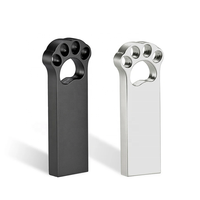 Option de couleur noir argenté Logo personnalisé en métal SSD Clé USB pour les besoins de stockage de documents volumineux