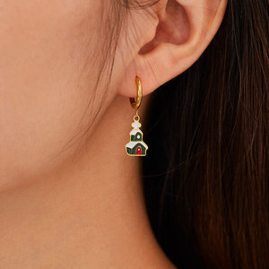 Pendientes de Moda de Acero Inoxidable 316L con Baño de Oro PVD de 14k y 18k, Joyería de Lujo de Alta Calidad para Mujer, Venta al por Mayor - Product Image 3