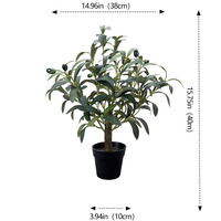 Árbol de Olivo Artificial Realista en Maceta, Planta Biónica Simulada para Decoración de Interiores, Hogar u Oficina, Estilo Nórdico, Pequeño Árbol Verde