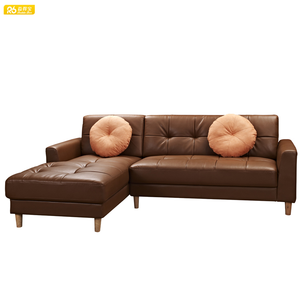 Nội thất hiện đại <span class=keywords><strong>Chaise</strong></span> longue và <span class=keywords><strong>Sofa</strong></span> da hình chữ L nhỏ hiện đại tăng cường thẩm mỹ nhà theo phong cách Trung Quốc - Product Image 4