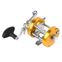 Moulinet de Surfcasting Haute Vitesse avec Bobine Entièrement Métallique 4+1BB, Frein 8kg, Rapport de Transmission 5.3:1 pour Pêche au Lancer, Jigging, Trolling en Lac, Eau Salée, Rivière