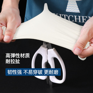 ถุงมือยางลาเท็กซ์แบบใช้แล้วทิ้ง กวางตุ้ง ลอง ขนาด 9 นิ้ว ผิวสัมผัสกันลื่น สำหรับใช้ในห้องปฏิบัติการและแปรรูปอาหาร - Product Image 2