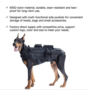 Harnais tactique pour chiens de taille moyenne à grande, boucle à dégagement rapide, réglable, pour l'entraînement en extérieur, logo personnalisé directement de l'usine - Product Image 1