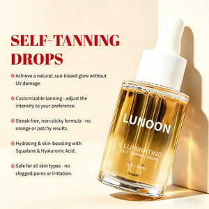 Gotas Autobronceadoras Personalizables de 30 ml, Suero Vegano Orgánico con Escualano, Ácido Hialurónico y DHA, Aceite Autobronceador Facial, Suavizante con Aloe, para Piel Amarillenta - Product Image 2