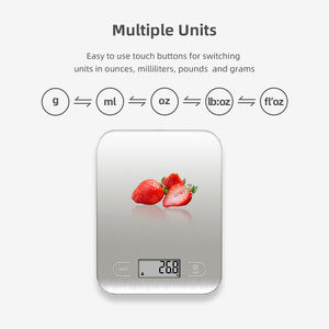Báscula de cocina de acero inoxidable, balanza Digital electrónica de 5kg, inteligente, con aplicación - Product Image 2