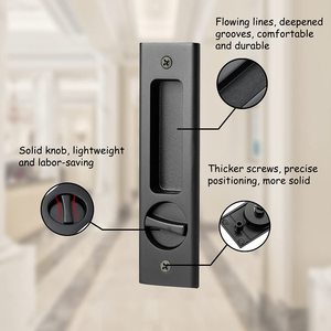 Vàng Nhà cung cấp đồ nội thất nhà bếp cửa lối vào an ninh Hidden cửa trượt kéo xử lý khóa với các phím - Product Image 5