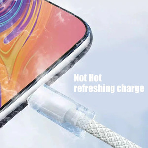 Câble pour <span class=keywords><strong>iPhone</strong></span> 15/15 Pro/15 Pro Max/15 Plus <span class=keywords><strong>Carplay</strong></span> Câble USB C Cordon de charge rapide pour téléphone portable Câbles tressés en nylon pour jouer en voiture - Product Image 3