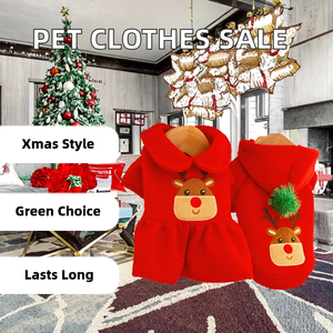 Compra al por Mayor de Ropa para Mascotas de Algodón Barata para Navidad y Año Nuevo, Vestidos para Perros Machos y Hembras para Invierno y Verano, Pantalones para Perros para las Fiestas - Product Image 2