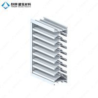 Volets anti-ouragan horizontaux modernes en alliage d'aluminium double baie SL50A, écologiques