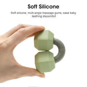 Mordedor de Silicona de Grado Alimenticio Libre de BPA para Bebés Recién Nacidos de 0 a 12 Meses, Juguete Sensorial Masticable, Suave y Divertido, Ecológico, Sonajero - Product Image 6