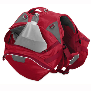 Contrôle facile de Chien De Voyage En Plein Air Randonnée Camping Sac de Selle Rouge Sac À Dos Harnais - Product Image 3
