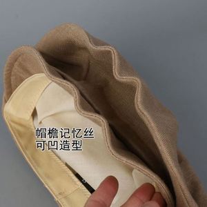 หมวกผ้าฝ้ายลินินสำหรับผู้หญิงรุ่นใหม่ประจำฤดูใบไม้ผลิปี 2025 หมวกทรงนิวส์บอยกันแดด หมวกเบเร่ต์ลำลองระบายอากาศสำหรับฤดูร้อน - Product Image 4