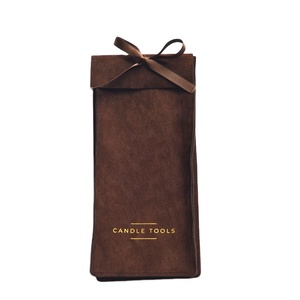 Pochette de rangement en velours et daim de qualité supérieure pour bougies et montres, idéale pour les voyages et les cadeaux - Product Image 6