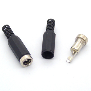5.5*2.5 mét DC Nữ điện Kim Loại ổ cắm jack nối adapter Hàn dòng - Product Image 3