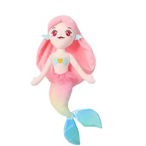 하이 퀄리티 귀여운 인어 봉제 장난감 인어 봉제 바다 시리즈 어린이 선물을위한 귀여운 인어 인형