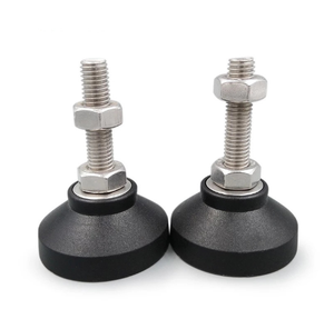 Pieds de nivellement réglables M6-M20, base pivotante, pieds articulés, patins de glisse pour meubles avec composants en plastique - Support OEM - Product Image 2