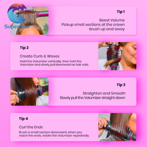 फ़्रेंच बोलने वाले उपयोगकर्ताओं के लिए ब्रिसल ब्रश के साथ सुपरलीयर फ़्रेंच लैंग्वेज ऑपरेटिंग इलेक्ट्रिक हेयर स्ट्रेटनर - Product Image 5