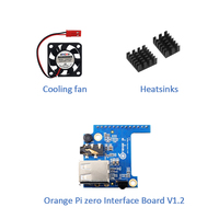 Casing Akrilik Orange Pi Zero 3 Cangkang Transparan Kipas Pendingin Opsional Heatsink Pendingin Aktif Pasif untuk OPI Zero 3