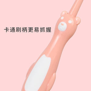 Brosse à dents en forme d'ours pour enfants, poils doux en nylon, pour usage domestique, couleur personnalisable disponible - Product Image 2