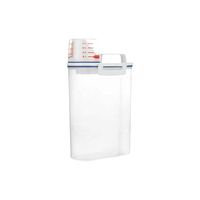 Grand pot de rangement en plastique grande capacité, anti-insectes, résistant à l'humidité, hermétique, écologique, compatible lave-vaisselle, design moderne, qualité alimentaire