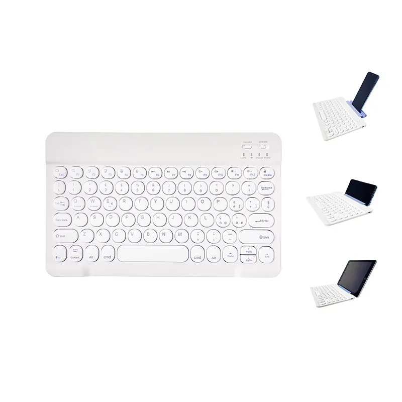 Office Portable Oem Custom Notebook Laptop Tablet Mobile Phone Mini Rechargeable Bluetooths Wireless Keyboard For Smartphone