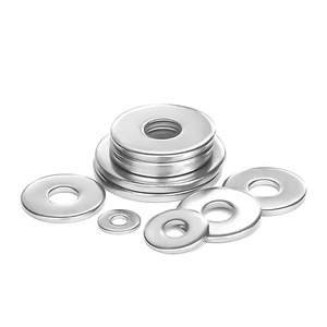 Wanqian Fasteners 304 Stainless Steel Flat Washer M1.6 M7 Grade A Plain Finish Silver Color Screw Washer Washers - Product Image 1
