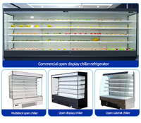 Prix d'usine Supermarché Multideck Cabinet Réfrigérateur Affichage Congélateurs Réfrigérateur Ouvert Refroidisseur Affichage Refroidisseur